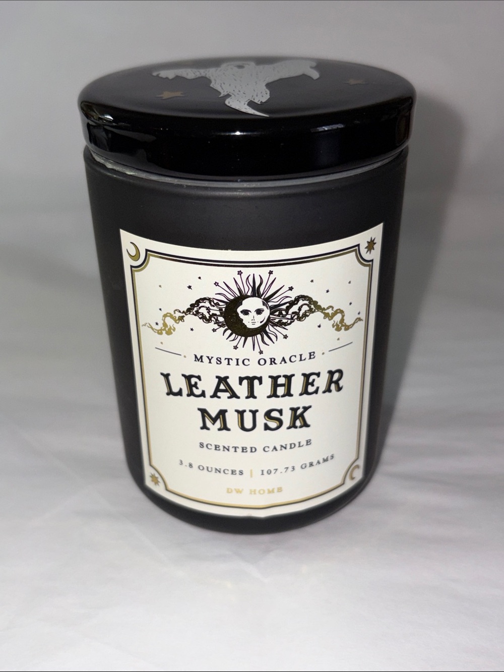 DW Home Mystic Oracle Leather Musk Scented Candle New